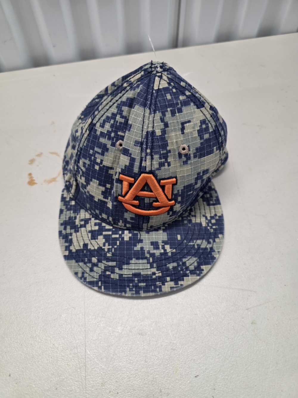 The Game Navy & White Hat with Orange Embroidered Logo